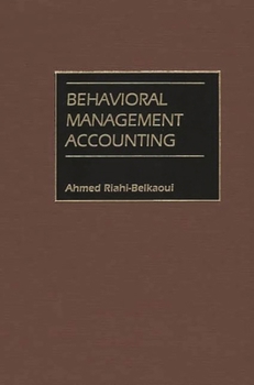 Hardcover Behavioral Management Accounting Book