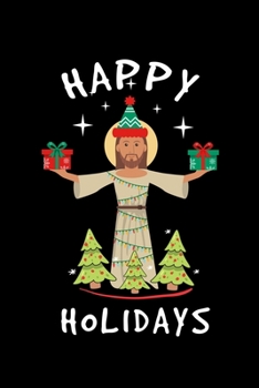 Paperback Notebook: Merry Christmas Jesus Gift Christmas Tree Light 120 Pages, 6X9 Inches, Lined / Ruled Book