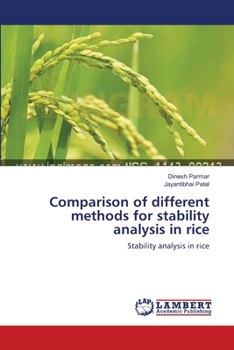 Paperback Comparison of different methods for stability analysis in rice Book