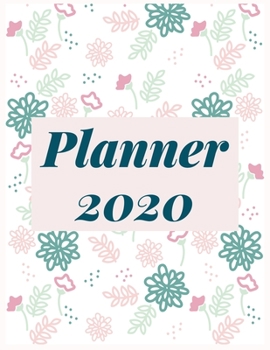 Paperback Planner 2020: Pretty Simple Planner - 2020 Planner (8.5′ x 11′ ), 128 pages Book