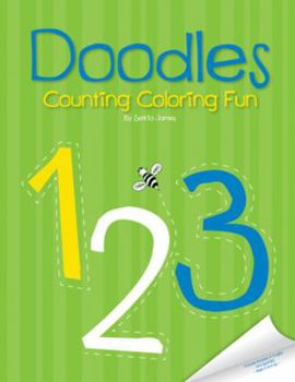 Paperback Doodles Counting Coloring Fun Book