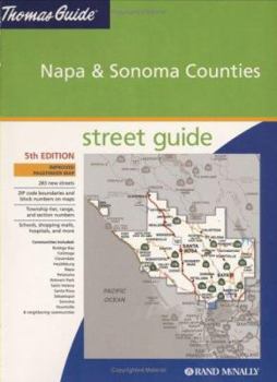 Paperback Thomas Guide Napa/Sonoma [With Digital CDROM] Book