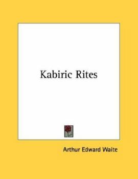 Paperback Kabiric Rites Book