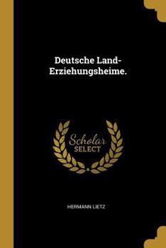 Paperback Deutsche Land-Erziehungsheime. [German] Book