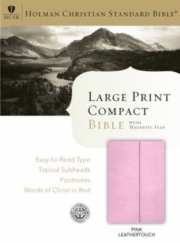 Imitation Leather Large Print Compact Reference Bible-HCSB-Magnetic Flap [Large Print] Book