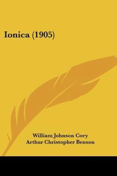 Paperback Ionica (1905) Book