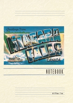 Paperback Vintage Lined Notebook Greetings from Niagara Falls, Canada Book