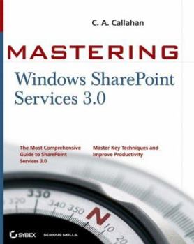 Paperback Mastering Windows Sharepoint Services 3.0 Book