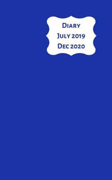 Diary July 2019 Dec 2020: 5x8 week to a page 18 month diary. Space for notes and to do list on each page. Perfect for teachers, students and small business owners. Blue