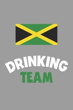 Paperback Drinking Team Notebook: Lined Journal, 120 Pages, 6 x 9, Jamaica Flag Beer Olympics Gift Journal Matte Finish Book