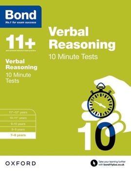 Paperback Bond 11+: Verbal Reasoning: 10 Minute Tests Book