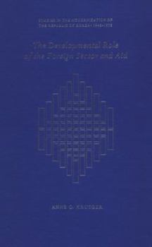 Hardcover The Developmental Role of the Foreign Sector and Aid Book