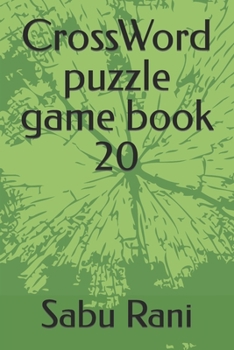 Paperback CrossWord puzzle game book 20 Book