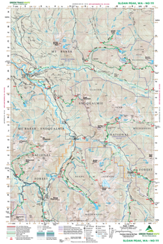 Map Sloan Peak, Wa No. 111 Book