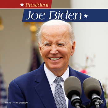 Calendar President Joe Biden 2025 12 X 24 Inch Monthly Square Wall Calendar Plastic-Free Book