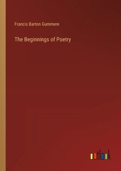 Paperback The Beginnings of Poetry Book