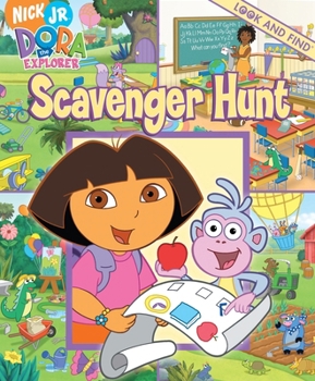 Hardcover Nick Jr Dora the Explorer: Scavenger Hunt Look and Find Book