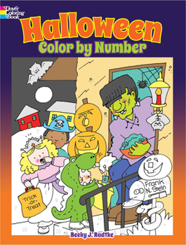 Paperback Halloween Color by Number Book