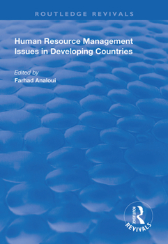 Paperback Human Resource Management Issues in Developing Countries Book