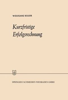Paperback Kurzfristige Erfolgsrechnung [German] Book
