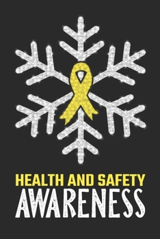 Paperback Health And Safety Awareness: Christmas Snowfall College Ruled Health And Safety Awareness Journal, Diary, Notebook 6 x 9 inches with 100 Pages Book