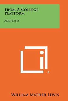 Paperback From A College Platform: Addresses Book
