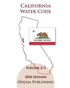 Paperback California Water Code 2020 Edition [WAT] Volume 2/3 Book