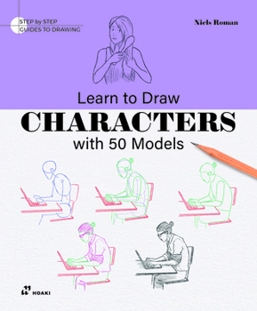 Paperback Learn to Draw Characters with 50 Models Book