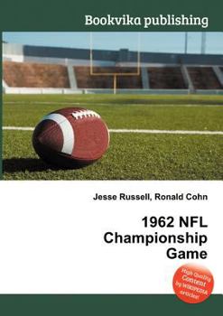 Paperback 1962 NFL Championship Game Book