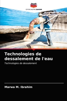 Paperback Technologies de dessalement de l'eau [French] Book