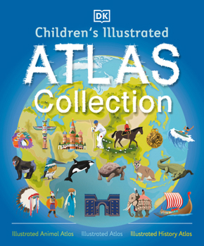Hardcover Children's Illustrated Atlas Collection Book