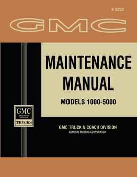 Perfect Paperback 1962 GMC Maintenance Manual By Detroit Iron Book