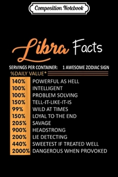 Composition Notebook: Libra Facts - Awesome Zodiac Sign  Journal/Notebook Blank Lined Ruled 6x9 100 Pages
