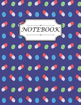 Paperback Notebook Pharmacy Technician: College Ruled Notebook Size 8.5 X 11 inch 120 page Notebook For Men Design with Pharmacy Seamless Pattern In Flat Styl Book