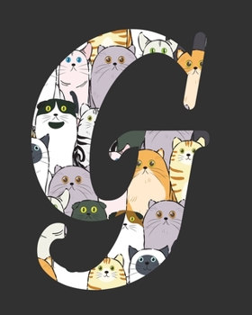 Paperback G: Cat Lovers Journal Notebook 2020 Monthly Planner Dated Journal 8" x 10" 110 pages Book
