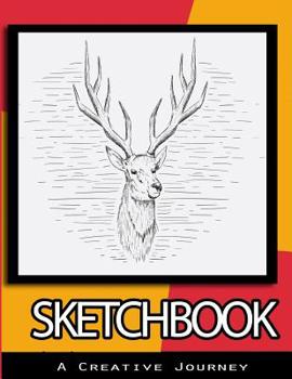 Paperback Sketchbook: A Creative Journey (8.5x11, 109 Drawing, Doodling or Sketching paper) Book