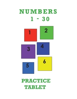 Paperback Numbers 1-30 Practice Tablet Book