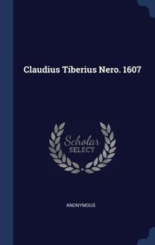 Hardcover Claudius Tiberius Nero. 1607 Book