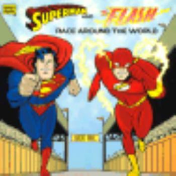 Paperback Superman/Flash/Race Arnd World (Golden Books) Book