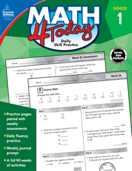 Paperback Math 4 Today, Grade 1 Book
