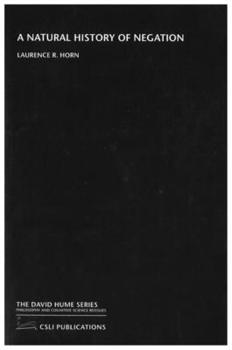 Paperback A Natural History of Negation Book