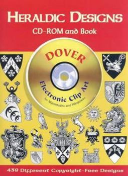 Paperback Heraldic Designs CD-ROM and Book [With Clip Art] Book