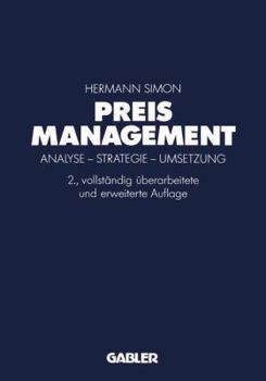 Hardcover Preismanagement. Analyse - Strategie - Umsetzung. [German] Book