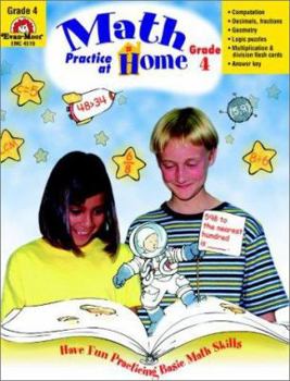 Paperback Math Practice at Home, Grade 4 Book