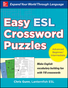 Paperback Easy ESL Crossword Puzzles Book