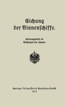 Paperback Eichung Der Binnenschiffe [German] Book