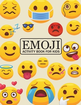 Emoji Activity Book For Kids: Emoji Adult Coloring Book