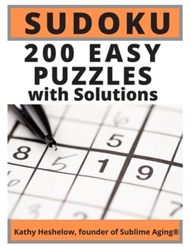 Paperback SUDOKU, 200 Easy Puzzles with Solutions Book