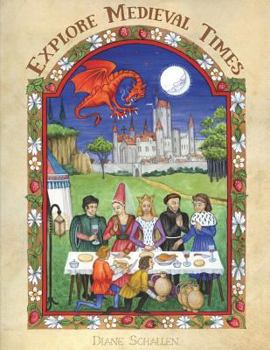 Paperback Explore Medieval Times: Age of Chivalry Coloring, Activities & History for Elementary Children. Book