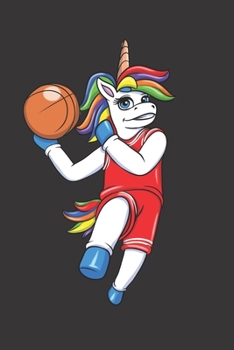 Composition Notebook: Unicorn Basketball Player Cute Journal for Girls Composition Size 6 x 9 120 Blank Lined Pages